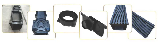 DekDrain - Vela - A15 Plastic Heel Grate Garage Pack-3m