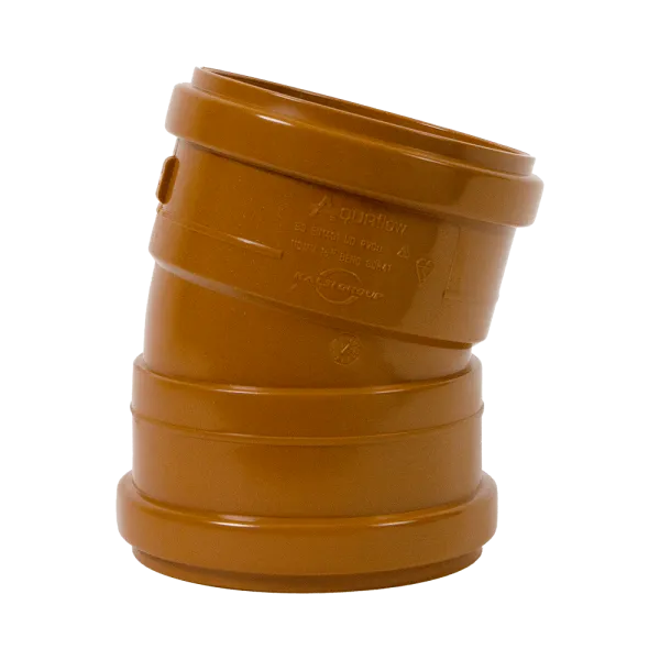 Economy Range 110mm 15° Sewer Drainage Bend – Double Socket