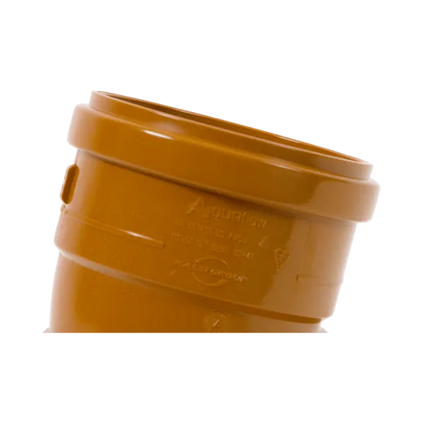 Economy Range 110mm 15° Sewer Drainage Bend – Double Socket