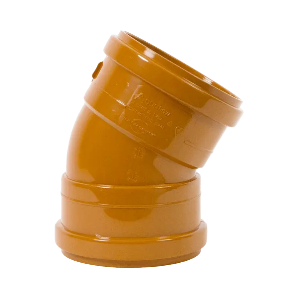 Economy Range 110mm 30° Sewer Drainage Bend – Double Socket