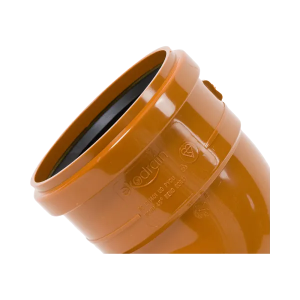Economy Range 110mm 45° Sewer Drainage Bend – Double Socket