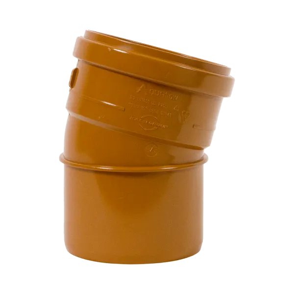 Economy Range 110mm 15° Sewer Drainage Bend – Single Socket