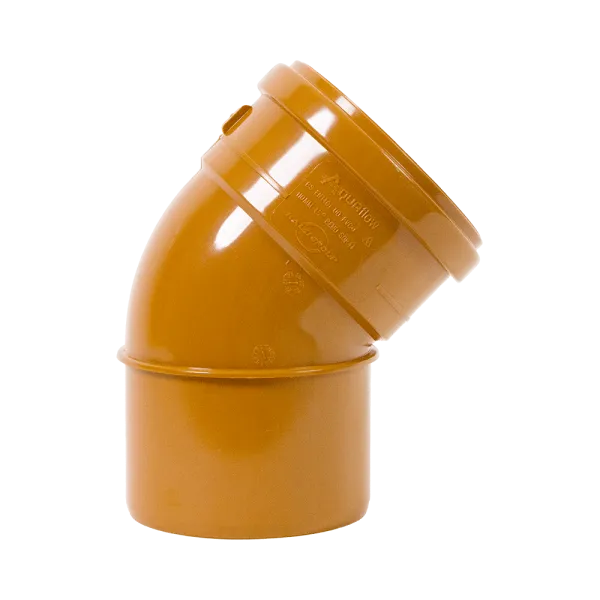 Economy Range 110mm 45° Sewer Drainage Bend – Single Socket