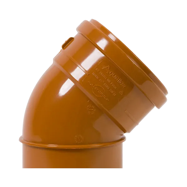 Economy Range 110mm 45° Sewer Drainage Bend – Single Socket