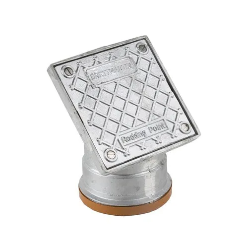 110mm Square Sealed Socketed Aluminium Rodding Eye Point