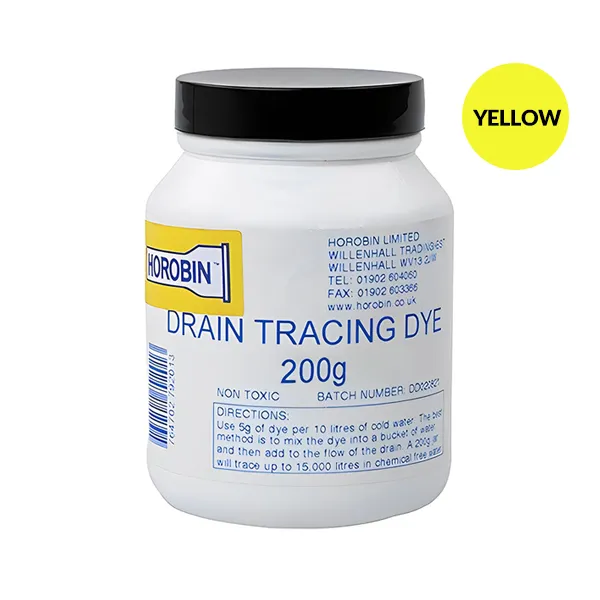 Drain Tracing Dye 200g - Yellow