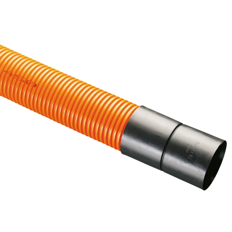 150/178mm x 6m Orange Underground Street Lighting Twinwall Ducting