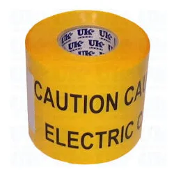 Electric Yellow Caution Warning Marker Tape 365m x 150mm