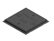 B125 Ductile Iron Cover and Frame 450 x 450 Square 40mm Deep