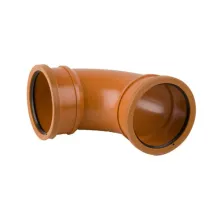 110mm 87.5° Sewer Drainage Bend – Double Socket