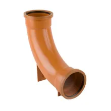 110mm 87.5° Sewer Drainage Rest Bend – Double Socket