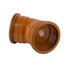 160mm 45° Sewer Drainage Bend – Double Socket