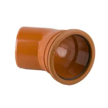 160mm 45° Sewer Drainage Bend – Single Socket