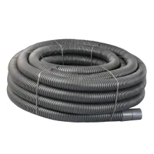 94/110mm x 50m Black Underground Electric Cable Twinwall Ducting Coil