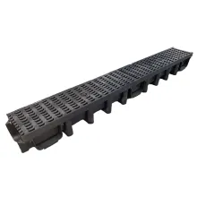 Dek Drain B125 Channel Drainage with Plastic Grate x 1m