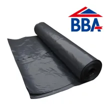 4m x 25m 300MU Black BBA Damp Proof Membrane DPM