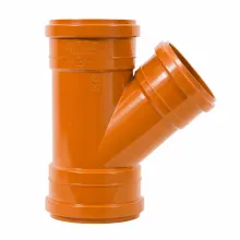 Economy Range 110mm 45° Sewer Drainage Junction – Triple Socket