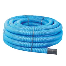 50/63mm x 50m Blue Underground Water Twinwall Ducting Coil