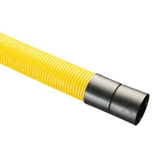 94/110mm x 6m Yellow Underground Gas Twinwall Ducting