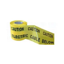 Electric Yellow Caution Warning 150mm Marker Tape x Sold By The Metre