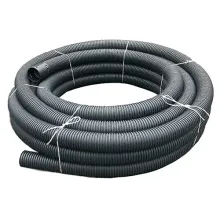 80mm x 25m Solid Unperforated Land Drain Coil Pipe