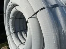 160mm x 50m Wrapped Perforated Land Drain Coil Pipe