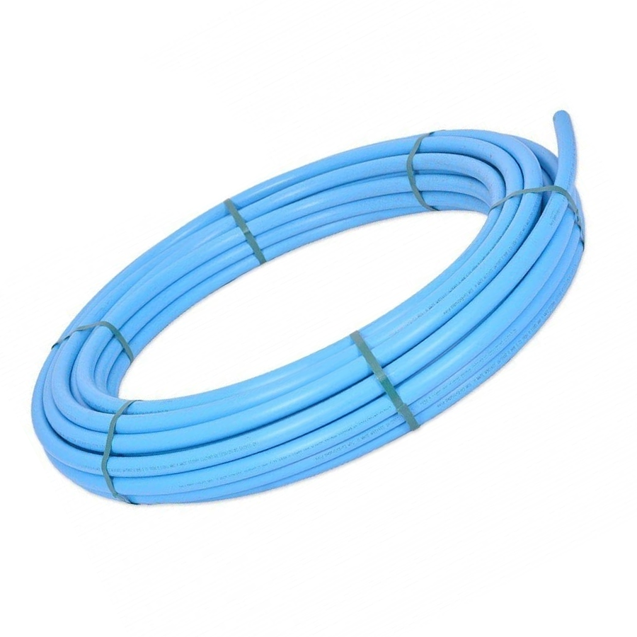Blue 32mm MDPE Underground Mains Water Pipe Blue 25mtr Coil 